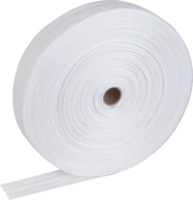 Лента шторная «Классика» органза 40 мм цвет белый