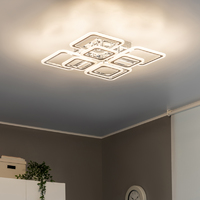 Люстра потолочная Семь огней SF7100/8C-CR LED 168 Вт регулируемый белый свет цвет серый