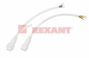 Соединительный кабель (4pin) герметичный (IP67) 4х0.75 мм 300 V белый | 11-9440 REXANT купить в Москве по низкой цене