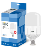 Лампа светодиодная промышленная LED 50Вт Е40 230В 6500К HP | LLE-HP-50-230-65-E40 IEK (ИЭК)