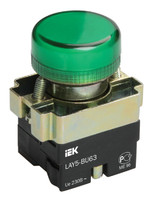 Индикатор LAY5-BU63 зеленого цвета d22мм | BLS50-BU-K06 IEK (ИЭК)