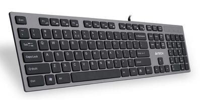 Клавиатура KV-300H сер./черн. USB slim A4TECH 581997 цена, купить