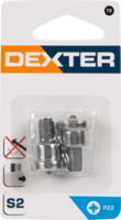 Бита для гипсокартона Dexter XM72DT-3 PZ2x25 мм 2 шт.