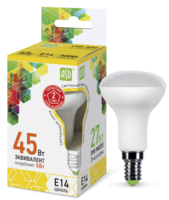 Лампа светодиодная LED-R50-standard 5Вт 3000К тепл. бел. E14 450лм 160-260В ASD 4690612001531 LLT 230В Е14 цена, купить