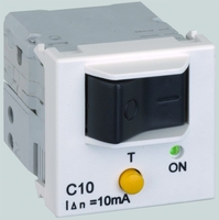 Выключатель автоматический дифференциального тока 10А K45 45х45мм термомагнит. алюм. Simon Connect K107A-8 К45 Iн=10 А Iут=10мА цена, купить