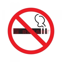 Наклейка информационный знак "Курить запрещено" 200х200 | 56-0035 REXANT Курить купить в Москве по низкой цене