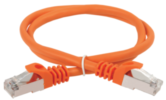Коммутационный шнур (патч-корд), кат.5Е FTP, 1,5м, оранжевый | PC07-C5EF-1M5 ITK IEK (ИЭК) Патч-корд 5е PVC цена, купить