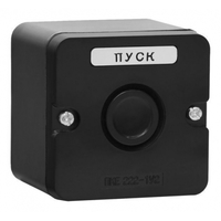 Пост кнопочный ПКЕ 222-1 черный IP54 | SQ0742-0020 TDM ELECTRIC купить в Москве по низкой цене