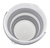 Ведро Флекс круглое складное 10 л полипропилен цвет серый IDEA