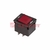 Выключатель - автомат клавишный 250В 10А (4с) RESET-OFF красн. с подсветкой (IRS-2-R15) Rexant 36-2620