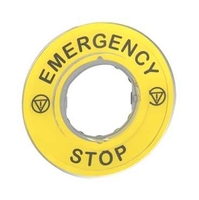 Маркировка 3D "EMERGENCY STOP" SchE ZBY9320 Schneider Electric emergency аналоги, замены