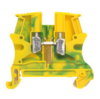 Винтовая клемма Viking 3 - заземляющая однополюсная металлическое основание шаг 6 мм желто-зеленый | 037171 Legrand 4х6 для Блок цена, купить