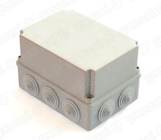 Коробка распределительная для о/п 190х140х120мм, IP55, 10 гермовводов (12шт) | GE41246 GREENEL