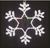 Фигура световая &quot;Снежинка&quot; цвет белый, размер 55*55 см, мерцающая | 501-337 NEON-NIGHT