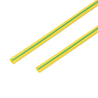 Термоусаживаемая трубка 8,0 4,0 мм, желто-зеленая, упаковка 50 шт. по 1 м - 20-8007 REXANT