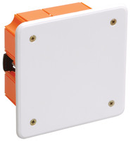 Коробка распределительная с/у 92х92x45 КМ41022 с саморезами, пластиковые лапки, крышкой (для полых стен) | UKG11-092-092-045-P IEK (ИЭК)