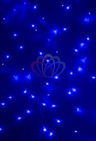 Гирлянда Светодиодный Дождь 1.5х1.5м свечение с динамикой прозрачный провод 220В синий NEON-NIGHT 235-033 В контроллером 144LED 12Вт IP20 купить в Москве по низкой цене