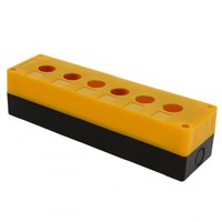 Корпус КП106 пластиковый 6 кнопок желтый EKF PROxima | cpb-106-o