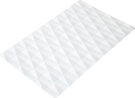 Салфетка сервировочная Ромбы 26x41 см прямоугольная ПВХ цвет серый