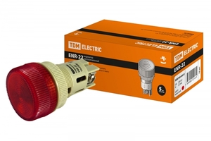 Лампа ENR-22 сигнальная d22мм красный неон/230В цилиндр | SQ0702-0012 TDM ELECTRIC купить в Москве по низкой цене