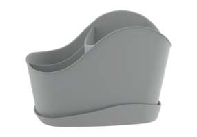 Сушилка для столовых приборов Teo 12.6x13.7x20.3 см пластик цвет серый BEROSSI