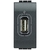 Разъем USB LivingLight антрацит Leg BTC L4285 Legrand