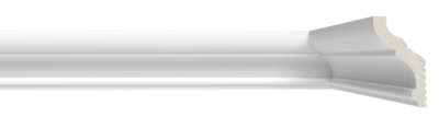 Плинтус потолочный полистирол Format 05015Е белый 26x43x2000 мм