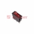 Выключатель клавишный 250V 15А (3с) ON-OFF красный с подсветкой | 36-2210 REXANT