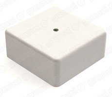 Коробка распределительная для о/п с кабель-каналом 100х100х44мм, IP40, цвет-БЕЛЫЙ (25шт) | GE41221-01 GREENEL