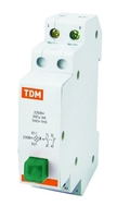 Выключатель кнопочный c фиксацией и индикацией ВК-47M 1НО;1НЗ зеленый | SQ0214-0017 TDM ELECTRIC цена, купить