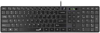 Клавиатура Genius SlimStar 126 Black USB (Only Laser) 31310017417 109 черный цена, купить
