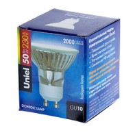 Лампа галогенная Uniel GU10 50 Вт свет тёплый белый аналоги, замены
