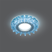 Светильник светодиодный Backlight 4100К GU5.3 кругл. кристалл/хром GAUSS BL038 LED точечный встраиваемый цена, купить