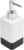 Дозатор для жидкого мыла Text керамика цвет чёрный/белый FIXSEN
