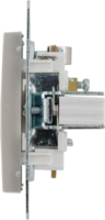 Виктория шлейф,цвет жемчужно-белый ТВ-розетка оконечная встраиваемая Lexman аналоги, замены