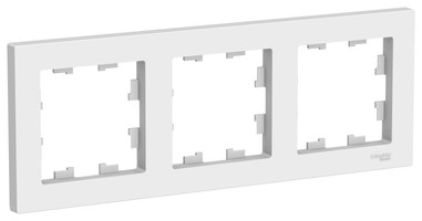 Рамка трехпостовая ATLASDESIGN универсальная белый - ATN000103 Schneider Electric