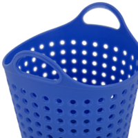 Корзинка для мелочей 11x10x8.5 см пластик цвет синий BEROSSI