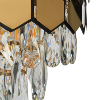 Люстра подвесная Wink Майя E1925/6, 6 ламп, 18 м², цвет золотистый