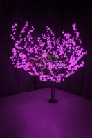 Светодиодное дерево "Сакура", высота 1,5м, диаметр кроны 1,8м, фиолетовые светодиоды, IP 54, понижающий трансформатор в компл. | 531-106 NEON-NIGHT 150см 864LED 110Вт 24В Сакура H1.5м купить в Москве по низкой цене