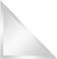 Плитка зеркальная Sensea треугольная 20x20 см 1 шт.