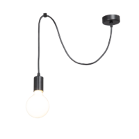 Подвесной светильник Inspire Паук 1 лампа 3м² Е27 цвет черный матовый
