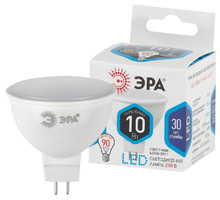 Лампа светодиодная LED MR16-10W-840-GU5.3 (диод, софит, 10Вт, нейтр, GU5.3) ЭРА (10/100/4000) - Б0032996 (Энергия света)