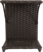 Стол для шезлонга 35x35 см коричневый