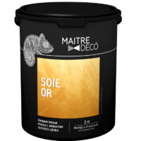 Краска декоративная Maitre Deco Soie Or 2 кг цвет золотой