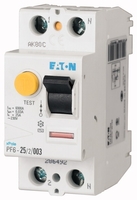 Выключатель дифференциального тока (УЗО) 2п 25А 30мА тип AC 6кА PF6 EATON 286492 Устр-во защитного отключения 2 полюса к импульсному КЗ 6 кА аналоги, замены