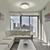 Светильник настенно-потолочный светодиодный Lumin Arte Fler C19LLS55W, 30 м², нейтральный белый свет, цвет Lumin`arte