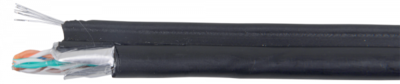 Кабель связи витая пара F/UTP кат. 5E 4 пары LDPE 1м трос черн. GENERICA ITK BC3-C5E04-359-305-G IEK (ИЭК) в п купить в Москве по низкой цене