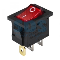 Выключатель клавишный 24V 15А (3с) ON-OFF красный с подсветкой Mini | 36-2165 REXANT купить в Москве по низкой цене