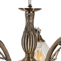 Люстра подвесная Wink Герда N3880/3, 3 лампы, 9 м², цвет бронза/бесцветный