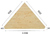 Ступень треугольная сращенная хвоя сорт АВ 40х900х900 мм